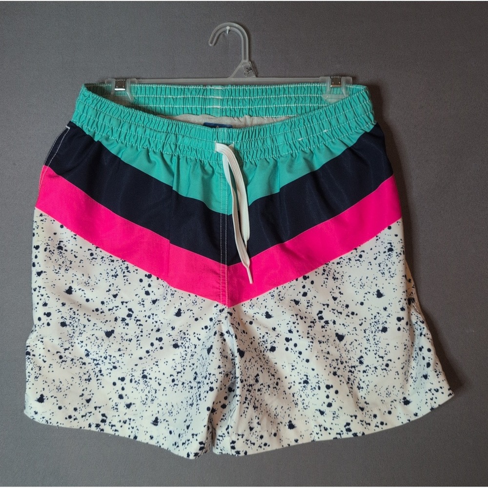 Chubbies Swim Trunks Aquatic Libations Mens 5.5 Inseam Retro Chevron Medium